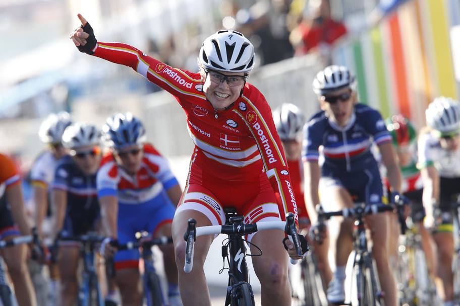 La danese si conferma campionessa del mondo. Bettini